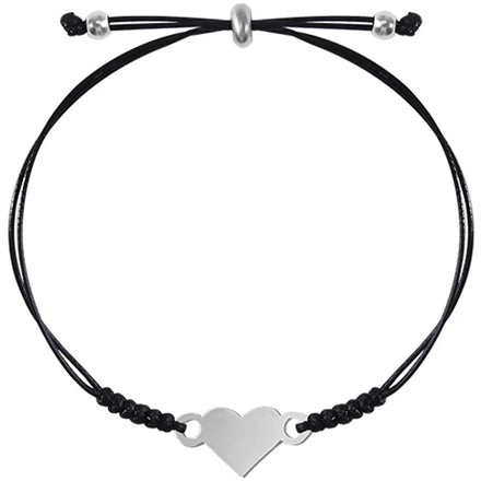 Stainless Steel Heart Star butterfly Infinity Moon Sun bar Dandelion Mother Daughter Charm Macrame Cord Bracelets