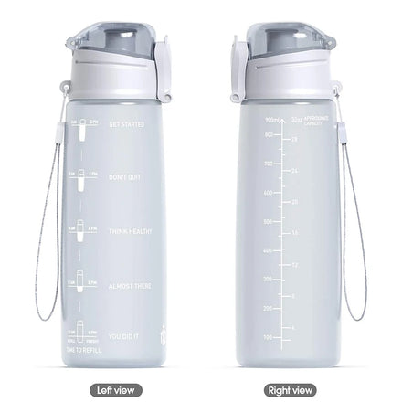 32oz Plastic Water Bottle Moticational Water Bottle with Time Marker Reusable Water Bottle Perfect for the Gym and Office Worker