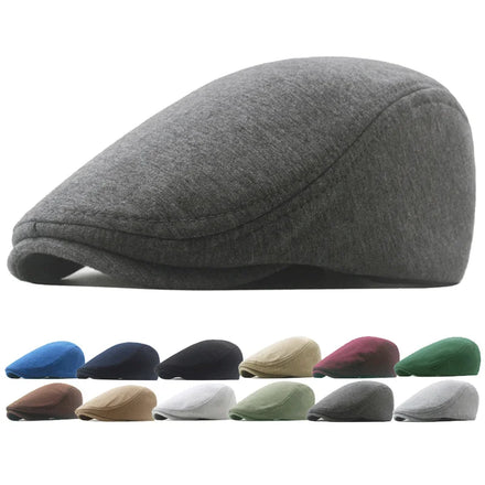 Wholesale Spring Autumn Europe America Wholesale Dome Warm Flat Cap Beret Hat Ivy Hat for Women Men Sun Shade