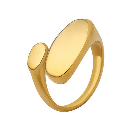 New Vintage Shaped Smooth Ring Opening Ring Wholesale Jewelry