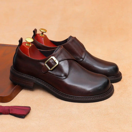 New Design Plus Size Men's Breathable Cow Genuine Leather Oxford Shoes Formal Business Office Career Professional Dress Shoes