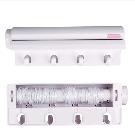 Wall Mounted Retractable Clothesline Dryer Retractable Clothesline Balcony Wall-Mounted Clothesline Drying Laundry Line