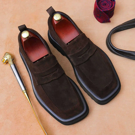 New Design Plus Size Men's Breathable Cow Genuine Leather Oxford Shoes Formal Business Office Career Professional Dress Shoes