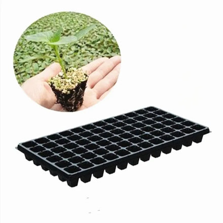 Plastic Garden Seed Plant Starter Grow Trays 128 Cells Holes Propogation Seedling Tray Seed Plant Seedling Nursery Tray