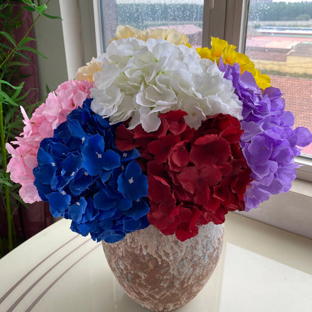 Five-headed Leafless Hydrangeas Decoration Mariage Artificial Flowers Decorative