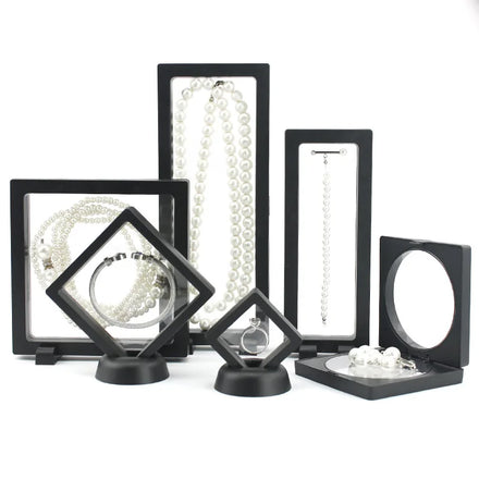 Wholesale Dustproof Transparent Pe Film Membrane Jewelry Storage Box Earrings Display Rack case Packaging Box