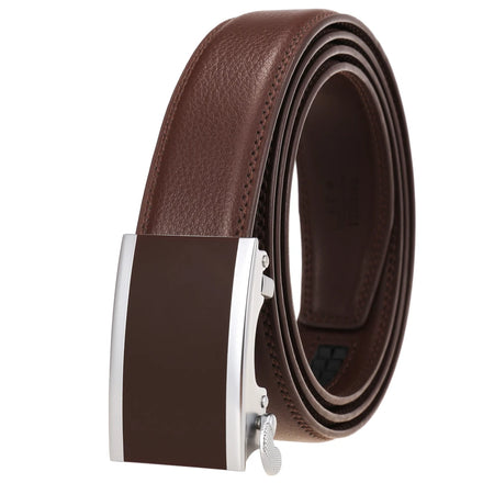 LY33-00008-1 OEM ODM Custom Men Belt Automatic Buckle Men's Belt Designer Leather Belt Factory Direct Sales Fashion Leather Belt