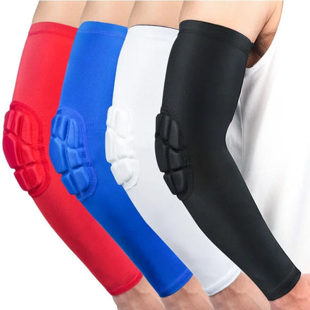 Protective Elbow Pad Compression Sleeves EVA Pads Basketball Leg Knee Long Sleeve Protector