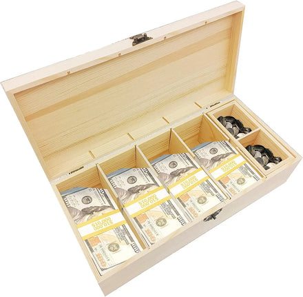 PUSELIFE Wholesale Beech Wood Custom Adult Key Lock Eco-friendly Removable Shelf Money Saving Box Piggy Bank with Logo