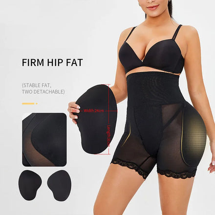 Wholesale Women High Waist Butt Lifter Control Panties Shapewear Padded Hip Enhancer Body Shaper Plus Size