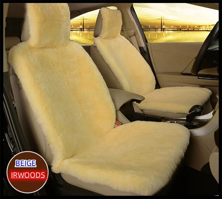 Wholesale Price Comfortable Warm Natural Sheepskin Fur Carpet Real Australian Sheep Shearling Fur Cushion Cover for Car Seat Use