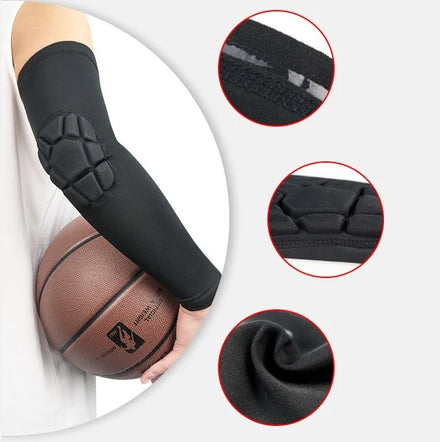 Sports Compression Arm Upgrade Protection Honeycomb Crashproof Arm Elbow Pads