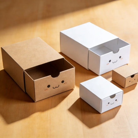 Kraft Paper Box Drawer Box for Handmade Soap Flower Tea Socks Underwear Gift Box with Custom Logo Printing