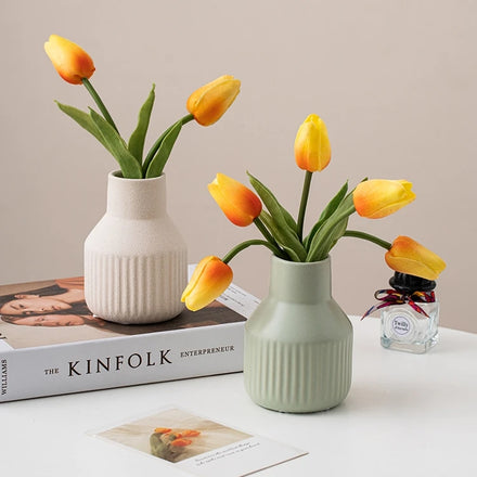Nordic Ceramic Vases Colorful Creative Flower Vases Modern Home Decor Table Decoration Living Room Morandi Ceramic Vase