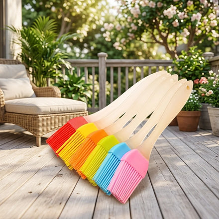 Portable Silicone Oil Brush Barbecue Oil Brush Liquid Oil Kitchen Baking Barbecue Tools Outdoor Camping