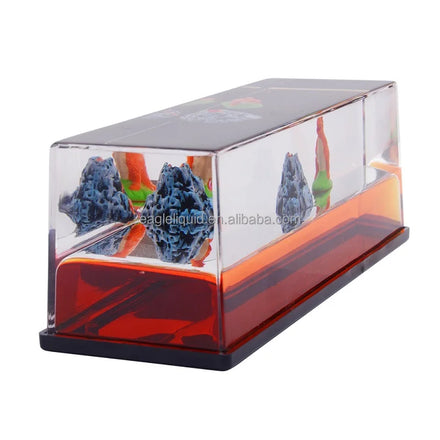 Acrylic Dinosaurs Volcanic Eruption Floating Decoration Never Sinks Liquid Wave Paperweight Desk Toy Car Desktop Ornaments