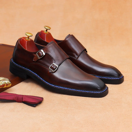 New Design Plus Size Men's Breathable Cow Genuine Leather Oxford Shoes Formal Business Office Career Professional Dress Shoes
