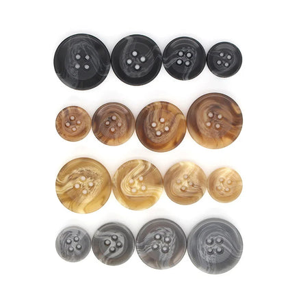 Manufacturers Straight Horn Pattern Resin Four Eyes Spring Autumn Winter Coat Horn Buttons for Clothing
