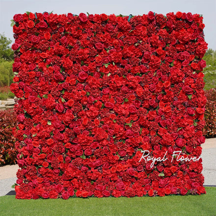 White Customization Size Wedding Arrangement Decoration Floral Bridal Shower Backdrop Artificial Flower Wall