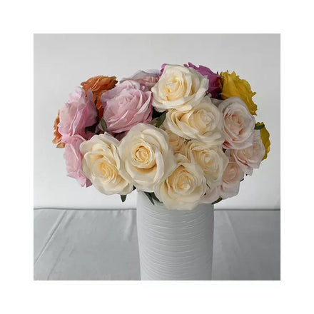 Centerpiece Flower Roses Artificial Wedding Flowers Decorative 7 Branch Corner Love Rose