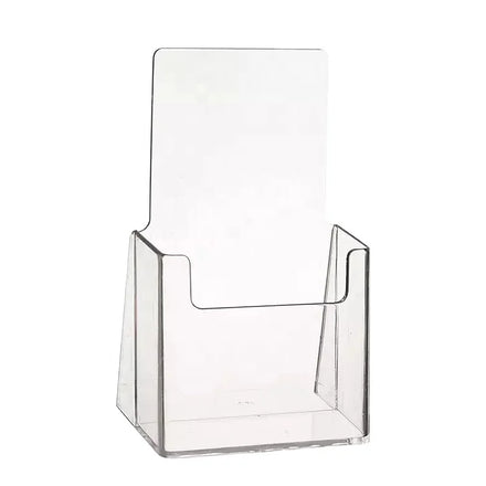 Best Price T Shape L Shape Magnetic A4 A5 A6 Wood Acrylic Vertical Paper Sign Holder Display Stand With Wooden Base