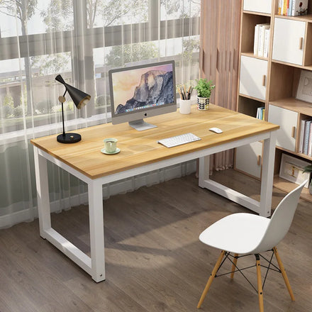 Modern White Office Desk BGZ02 120*50*75cm Small Study Computer Table with Wooden Drawer Sale Product