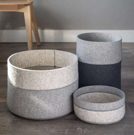 European Style Multifunctional Felt Storage Basket New Fashion for Bedroom Closet for Clothing Sundries Storage Home Bin