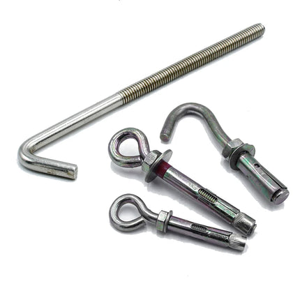 Best Expansion J Bolt Concrete Anchor Steel Zinc Plated J Type L Type Hook 20MM for Roofing Sheets