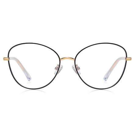 Oval Frame Metal Anti Blue Glasses 3054 Women's Fashionable Anti Blue Lens Frame