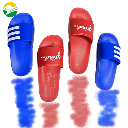 Bathroom Pvc Sliders Grey Slippers Flip Flops Customize Sandal Slides Footwear Slippers for Men Custom Men's Slippers Slides