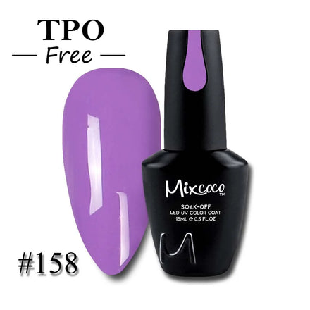 Mixcoco Hot Selling OEM Professional UV Gel Hema Free Nail Painting Soak Off Bottle Gel Polish for Nails