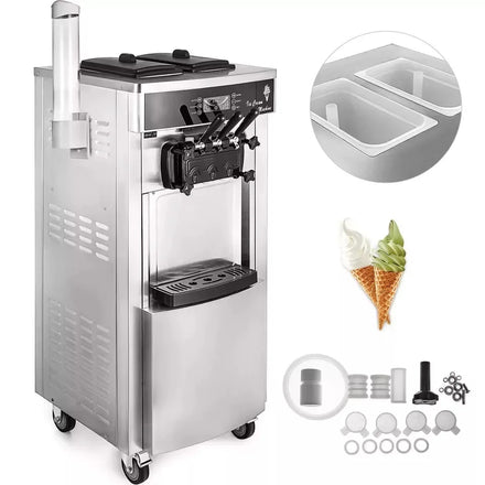 EU Warehouse Recommend 1.6 Gallons*2 Automatic Ice Cream Maker Soft Serve Ice Cream Machine