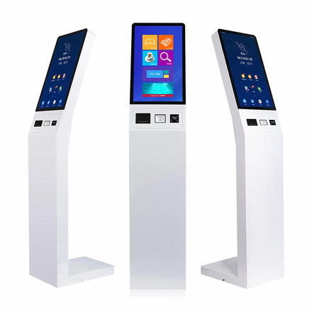 15.6'' 18.5'' 23.6'' Floor Standing Capacitive Touch Screen with QR Scanner 58mm Printer Self Payment Order Lcd Kiosk
