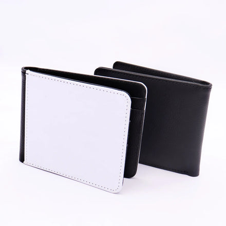 OEM Unbranded Wallet Three Fold Wallet Canvas Bag With Purse With Button Sublimation Blank Leather Purse