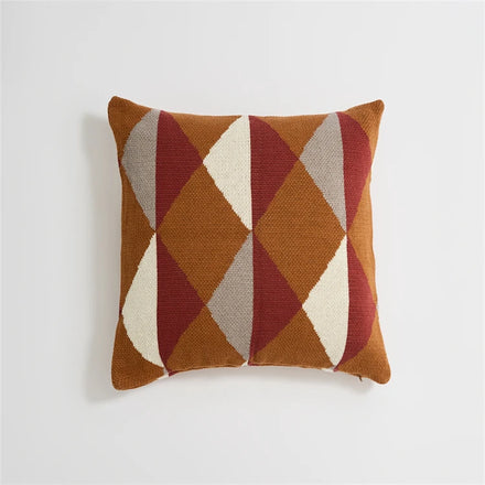 MY Eco-Friendly Soft Geometric Nordic Decor 100% Cotton Knitted Square Throw Pillow Case 45x45cm Home Bed