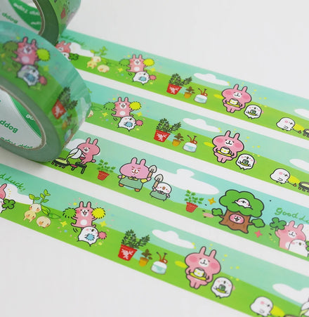 Cartoon Kanahera BOPP Sealing Tape Water Activated Wide Width Antistatic Customizable Printing