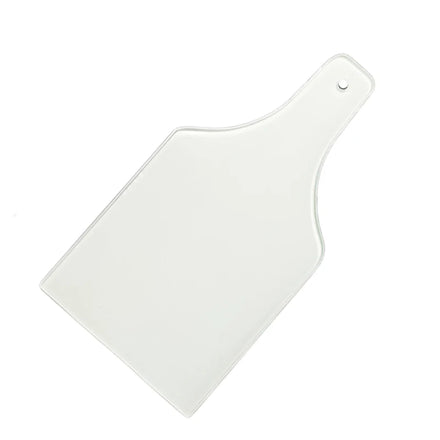 Qualisub 7.5x14 Inch Smooth Surface Tempered Glass Bottle Shape Sublimation Cutting Board Blanks for Heat Press