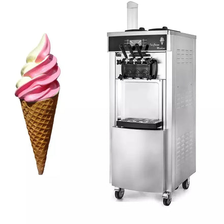EU warehouse On Sale 2+1 Flavors1.6 Gallons*2 Commercial Softy Ice Cream Making Machines
