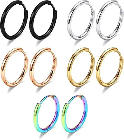 Multiple Specifications Stainless Steel Hoop Earrings Bulk Wholesale Ear Hoop Piercing Jewels Unisex
