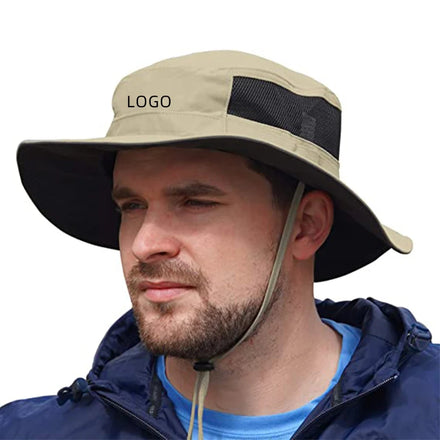 Factory Price Low MOQ Fishing Hat With String Embroidery Logo Custom Printed Bucket Hat