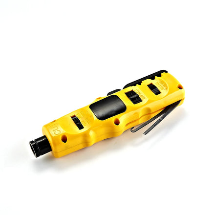 Manual Punchdown Tool Multi-Function Impact Insertion for FTTH Screw Strips Connection Punch Down Tool
