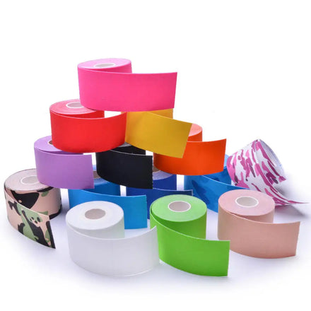 2-inch Orange Cotton Kinesiology Athletic Tape 5cm Wide 50%-70% Waterproof 160%-220% Elasticity Eco-Friendly