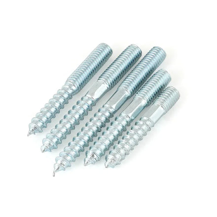 Hanger Bolts M5 M6 M8 M10 M12 Double Head Wood Screws Thread Carbon Steel Zinc Plated Double Side Thread Bolt