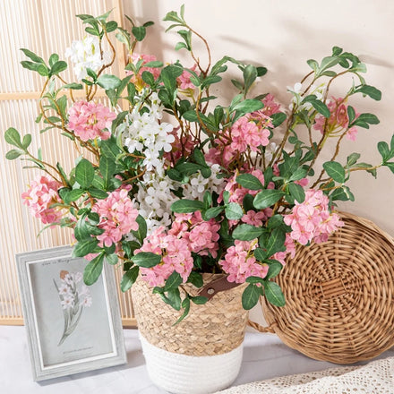 O-X802 Wholesale Silk Flowers for Table Centerpieces Long Stem Flores Artificial Flowers White Flowers for Decor Wedding