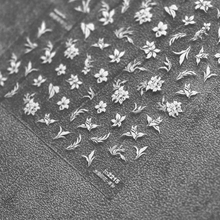 Nail Art Sticker Wholesale High Quality ultra Thin Sticker White Black Flower Fashion Stickers for Girl