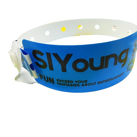 Personalised Popular Waterproof PP Disposable Id Wristbands Custom Plastic for Events