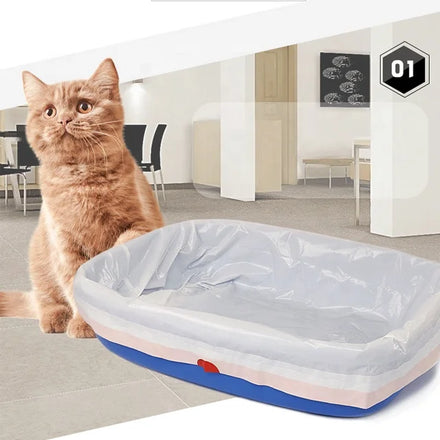 Cat Litter Box Liner Tray Drawstring Bag Cat Litters Waste Bag Plastic Bag for Cat Pet Rubbish