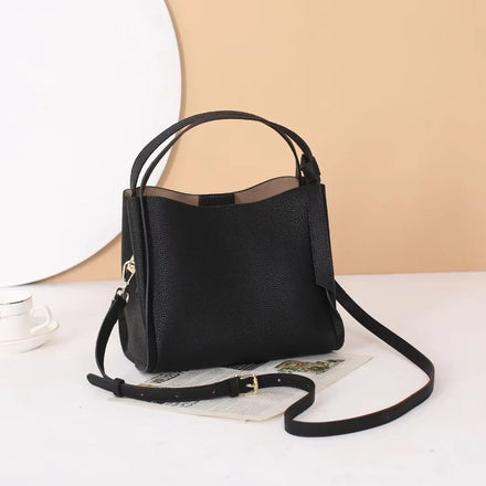 Andong Leather Handbags for Women Genuine Leather Fashion Ladies Shoulder Bags Female Crossbody Bags 9605