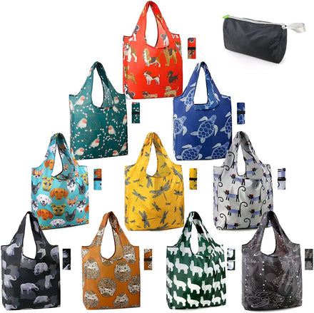 Handles Bulk Heavy Duty Reusable Grocery Bags Kitchen Bags X-large Machine Washable Grocery Bag for Pocket Lightweight