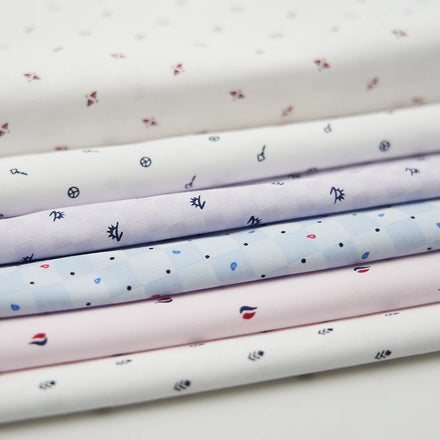 Custom Printed Men's Classical Cotton-Polyester Woven Fabric New Design for Skirts Dresses Garments 35% Cotton Twill Boys Girls
